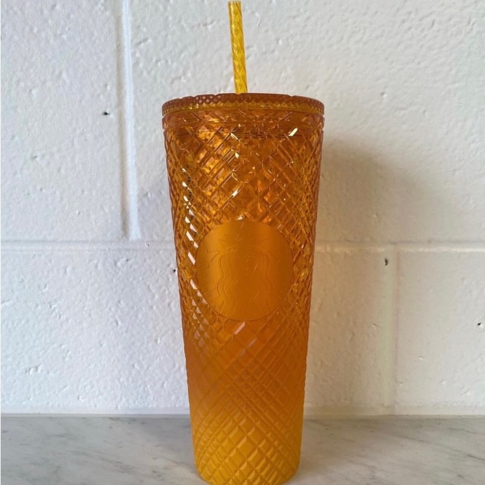 2022 Mango Orange Gradient Jewelled Tumbler